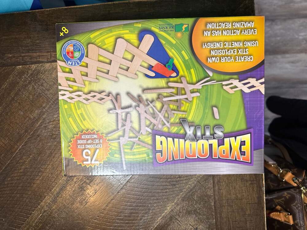 The Learning Journey Exploding Stix STEM Kit - 75 Pieces Kinetic Energy Toy